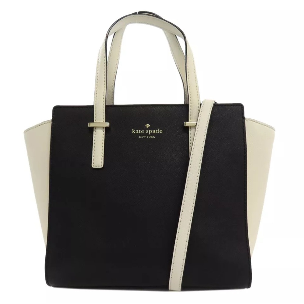 Kate Spade Tote Bag Black Cream Cedar Street